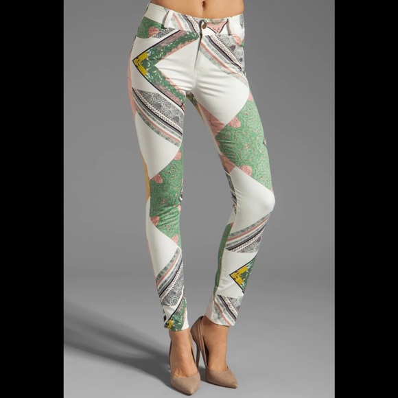 Shona Joy We Surrender Printed Jean In Multi Size 4 - Picture 1 of 1